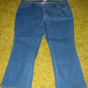 Ladies Medium BLUE Denim JEANS Woman Within Plus size 26W